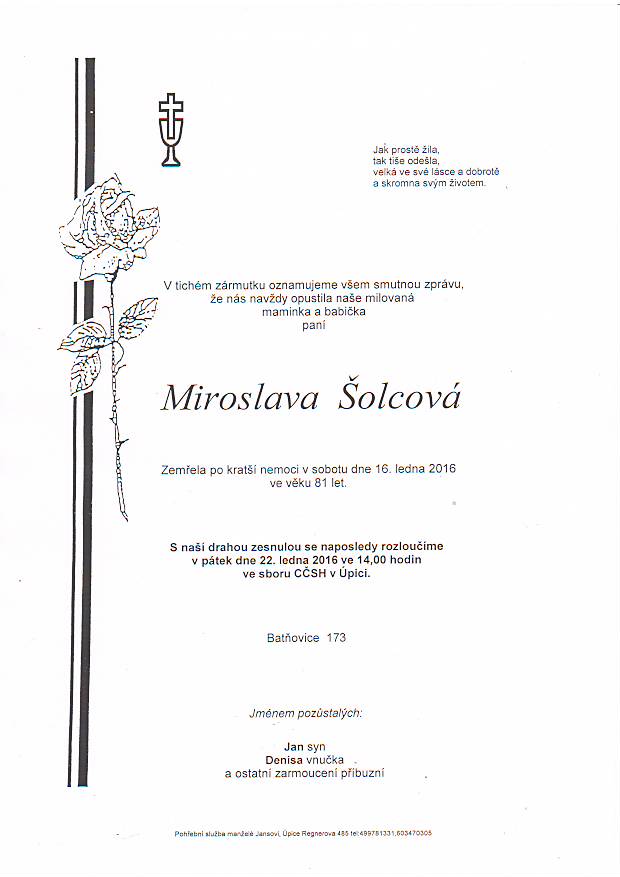 šolcová