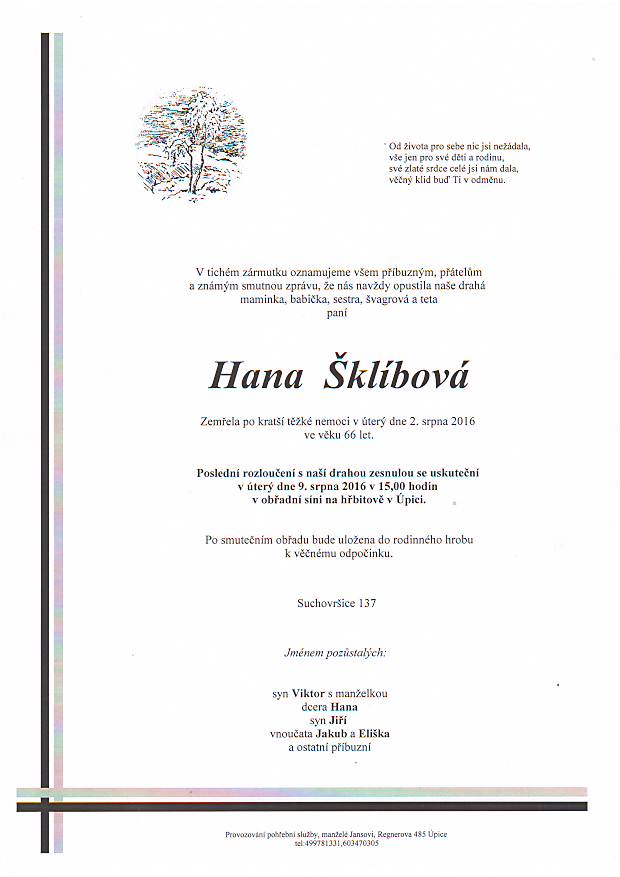 šklíbová